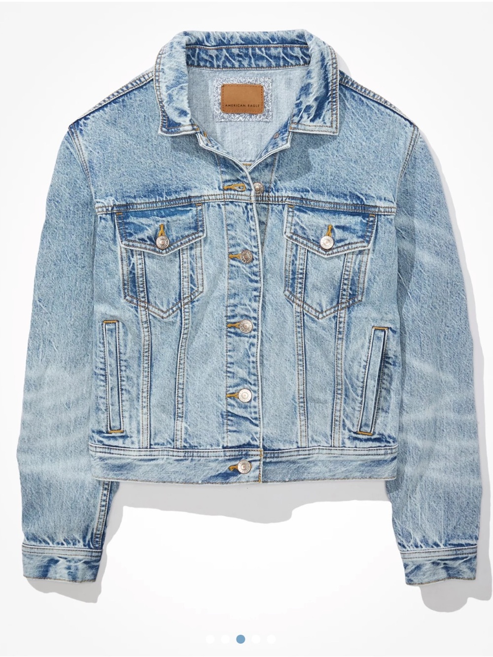 AE Classic Light Wash Denim Jacket